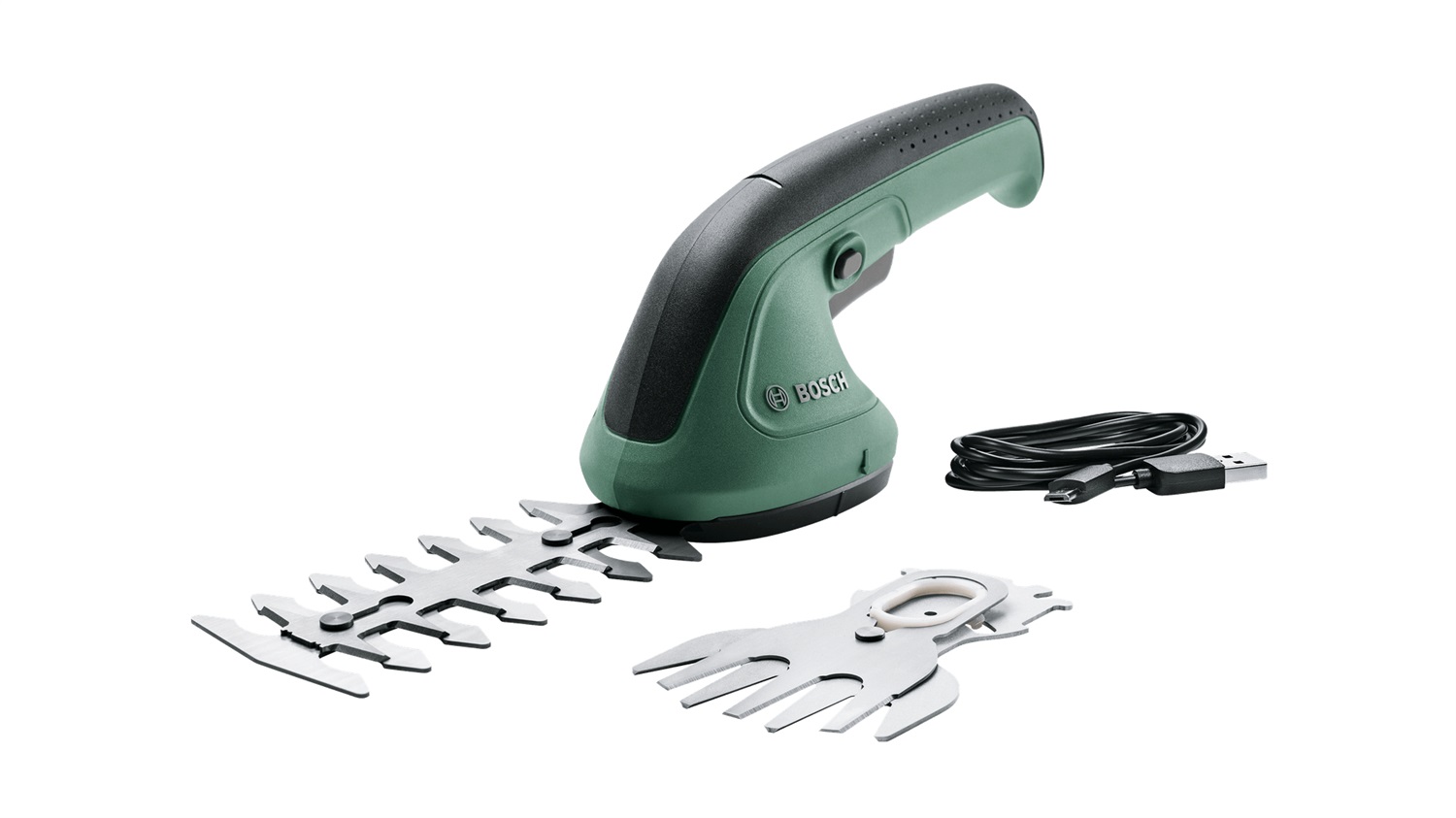 Bosch EasyShear Cesoia per Erba e Rifilasiepi Cordless 8 cm, 3,6 V Ioni di Litio, Nero e Verde