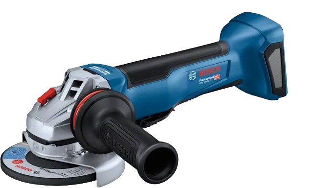 Bosch GWS 18V-10 P Professional Smerigliatrice Angolare a Batteria 18V con Motore Brushless, Potenza Equivalente a 1000 W, Kickback Control e Sistema di Frenatura Intelligente - 1,9 kg