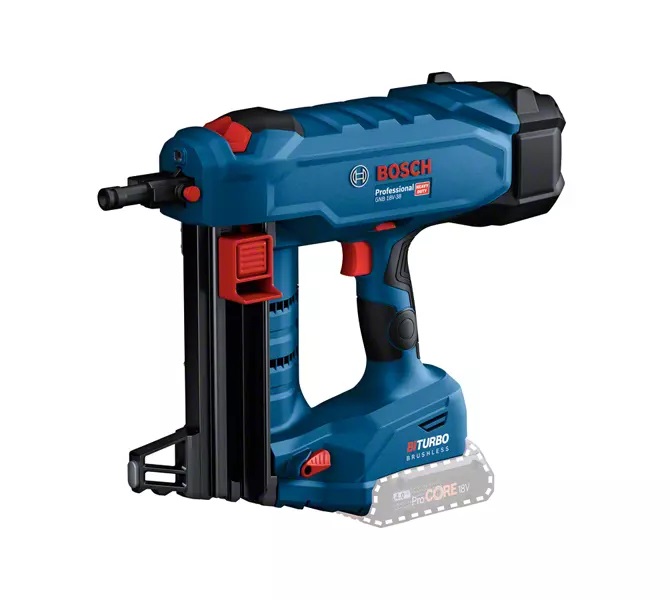 Bosch GNB 18V-38 Professional Chiodatrice a Batteria per Calcestruzzo - Lunghezza Chiodi 1,6-38 mm, Tecnologia BITURBO Brushless