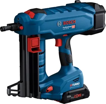 Bosch GNB 18V-38 Professional Chiodatrice a Batteria per Calcestruzzo - Lunghezza Chiodi 1,6-38 mm, Tecnologia BITURBO Brushless