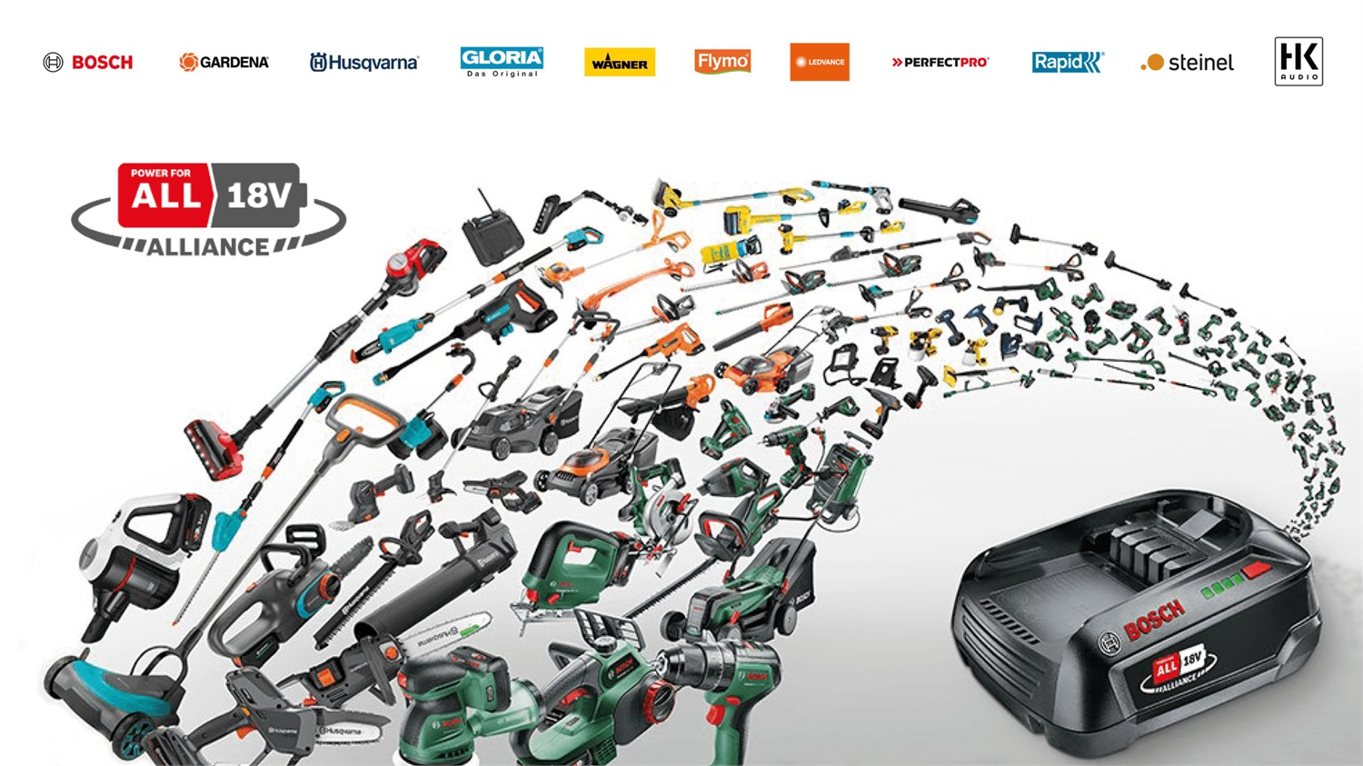 Bosch UniversalGrassCut 18V-23-450 - Tagliabordi a batteria 18V con impugnatura singola e regolazione telescopica