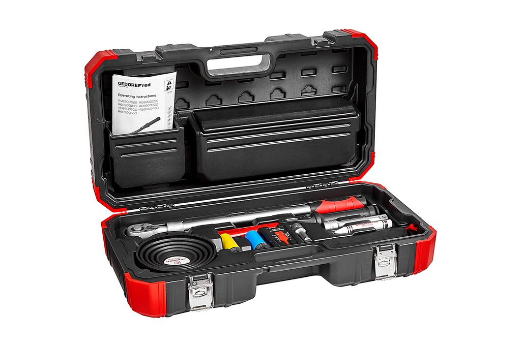 Gedore Set di Montaggio Ruote 11 Pezzi con Cricchetto Telescopico e Custodia