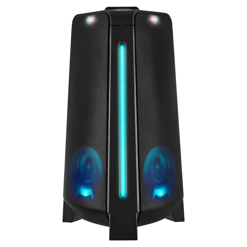 Medion LIFE P61552 - Altoparlante Bluetooth Portatile Nero con Microfono, Karaoke, Effetti di Luce e Batteria Ricaricabile