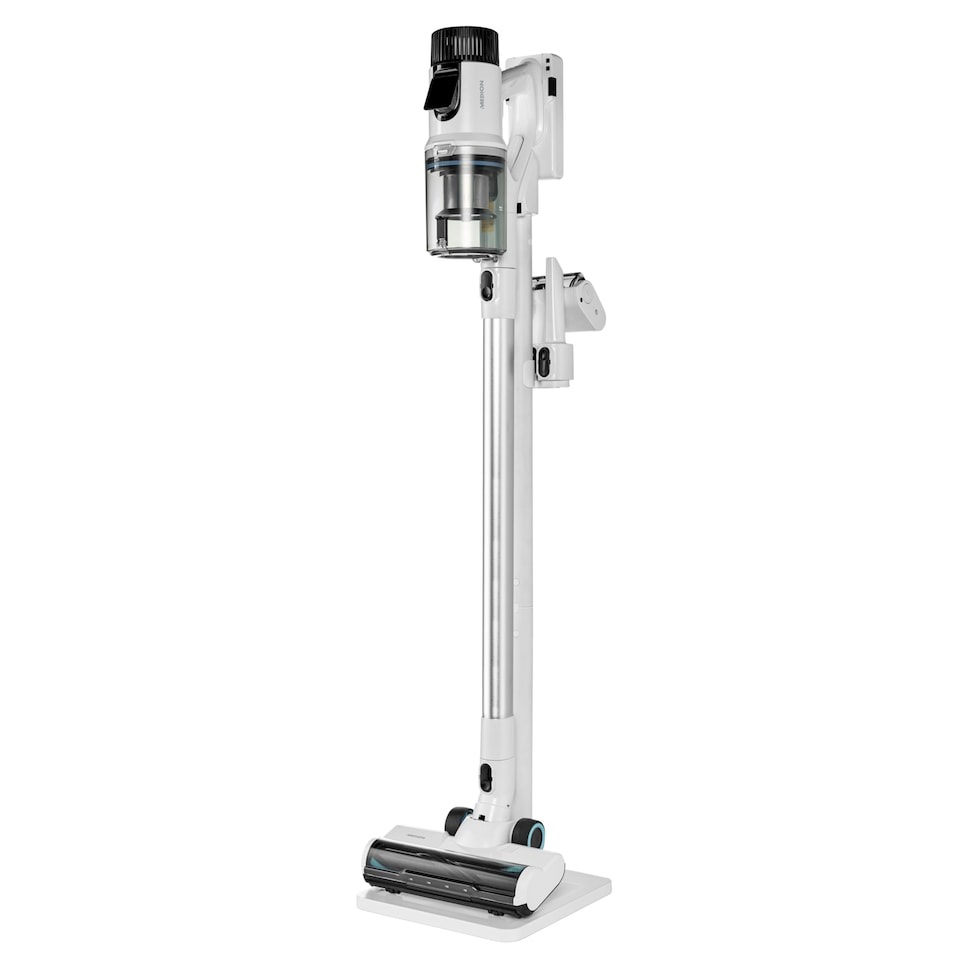 MEDION Aspirapolvere Verticale P400 W - Senza Filo, Tecnologia Ciclonica, HEPA H13, Ricaricabile, Funzione Lavapavimenti