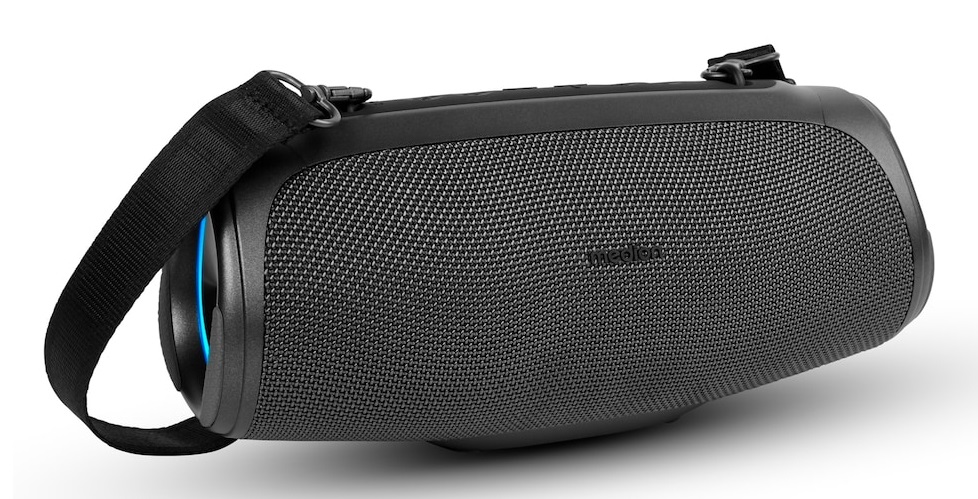 MEDION P61746 Altoparlante Bluetooth Portatile con Potenziamento Bassi, Effetti Luminosi RGB, Protezione IPX7 e Power Bank Integrato