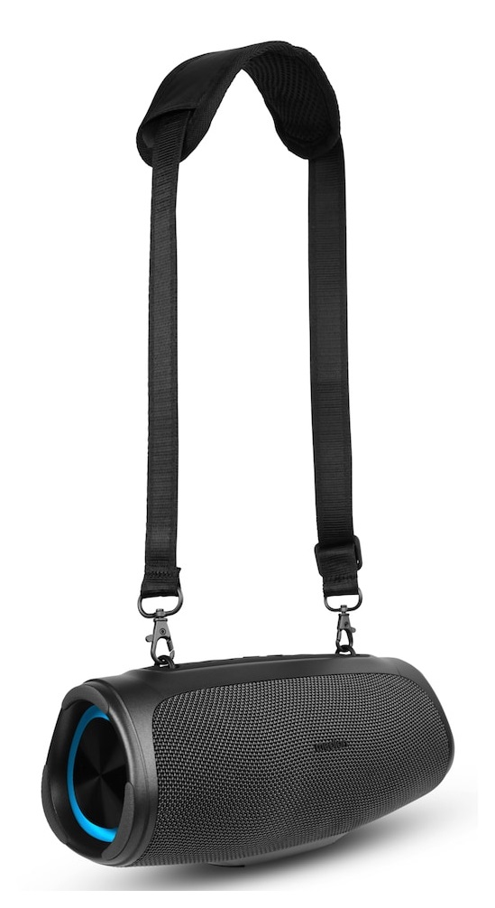 MEDION P61746 Altoparlante Bluetooth Portatile con Potenziamento Bassi, Effetti Luminosi RGB, Protezione IPX7 e Power Bank Integrato