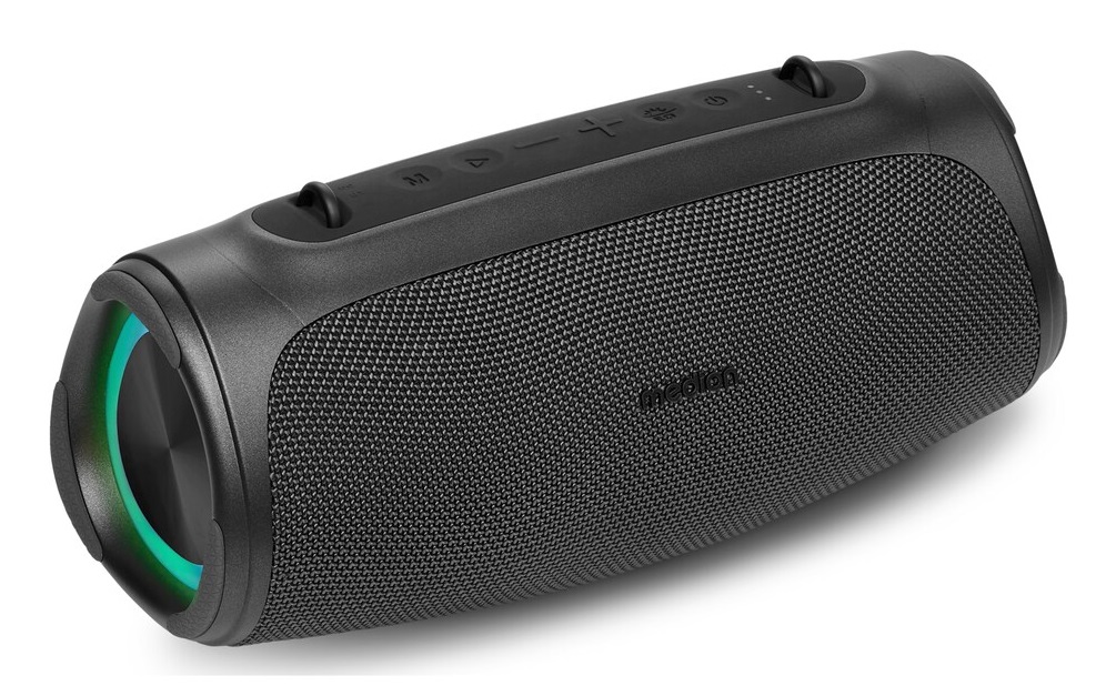 MEDION P61746 Altoparlante Bluetooth Portatile con Potenziamento Bassi, Effetti Luminosi RGB, Protezione IPX7 e Power Bank Integrato