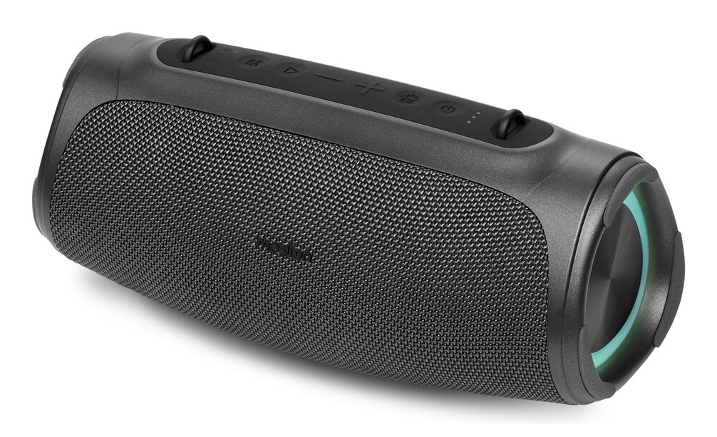 MEDION P61746 Altoparlante Bluetooth Portatile con Potenziamento Bassi, Effetti Luminosi RGB, Protezione IPX7 e Power Bank Integrato