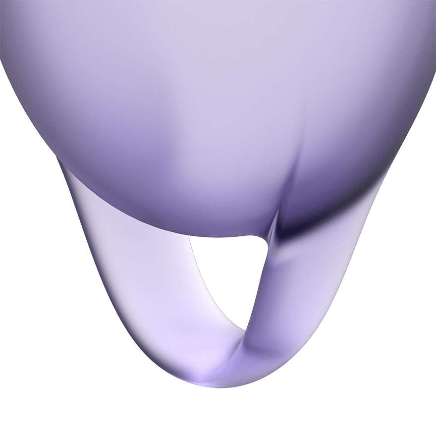 Satisfyer Feel Confident - Set di Coppette Mestruali in Silicone Medico (15 ml e 20 ml) - Fino a 12 Ore di Protezione, Design a Campana
