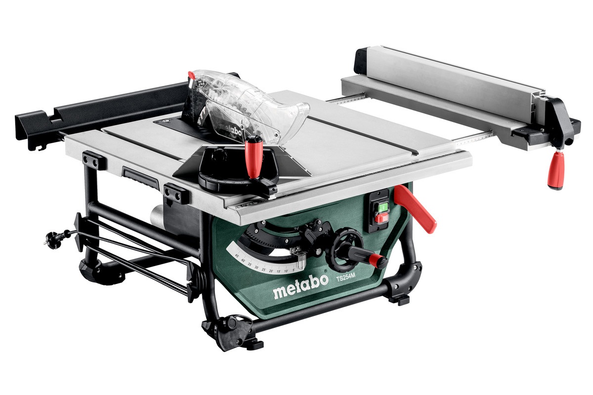 Metabo TS 254 M - Sega da Banco Mobile 1,5 kW con Disco da 254 mm e Struttura Rigida