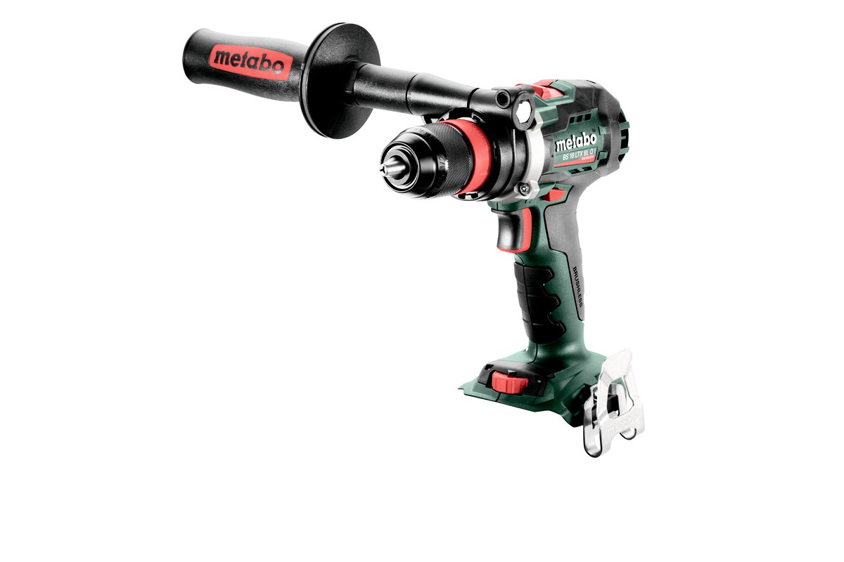 Metabo Trapano Avvitatore a Batteria BS 18 LTX BL QI - Brushless, Funzionamento a Impulsi, Precision Stop