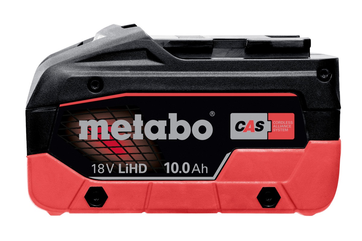 Metabo Batteria LiHD 18V 10,0 Ah Li-ion CAS System - Prestazioni Ottimali e Tecnologia Ultra-M