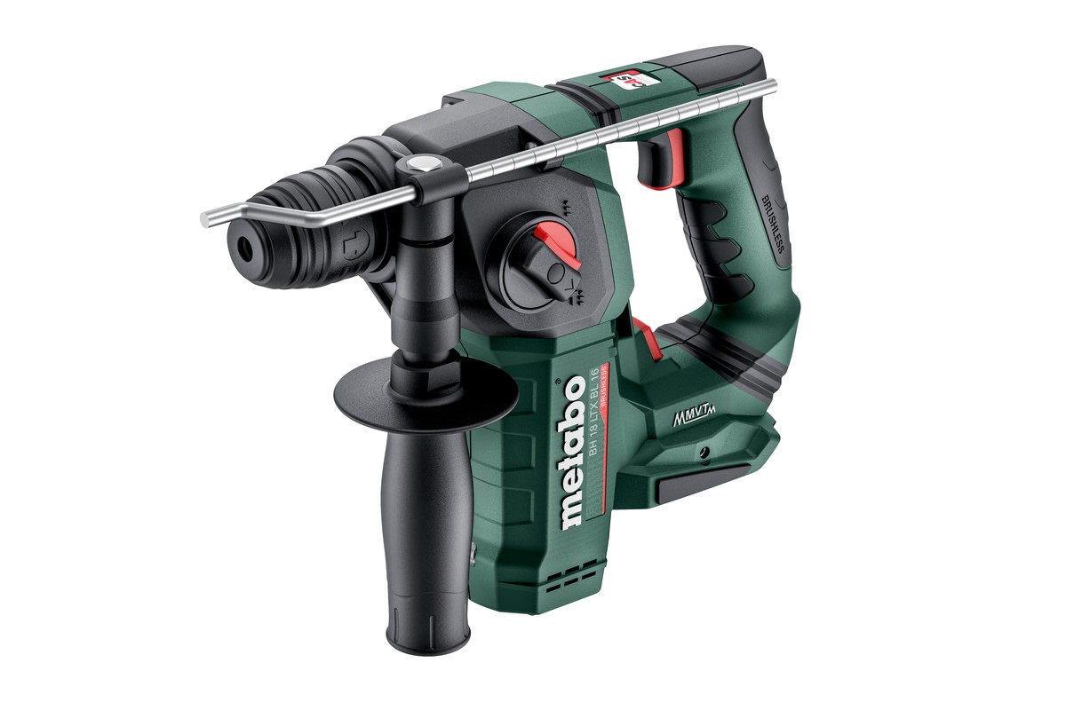 Metabo Tassellatore a Batteria BH 18 LTX BL 16 - 18 V, Motore Brushless, Forature con Percussione e Standard, Leggero e Compatto, Senza Batteria e Caricabatterie