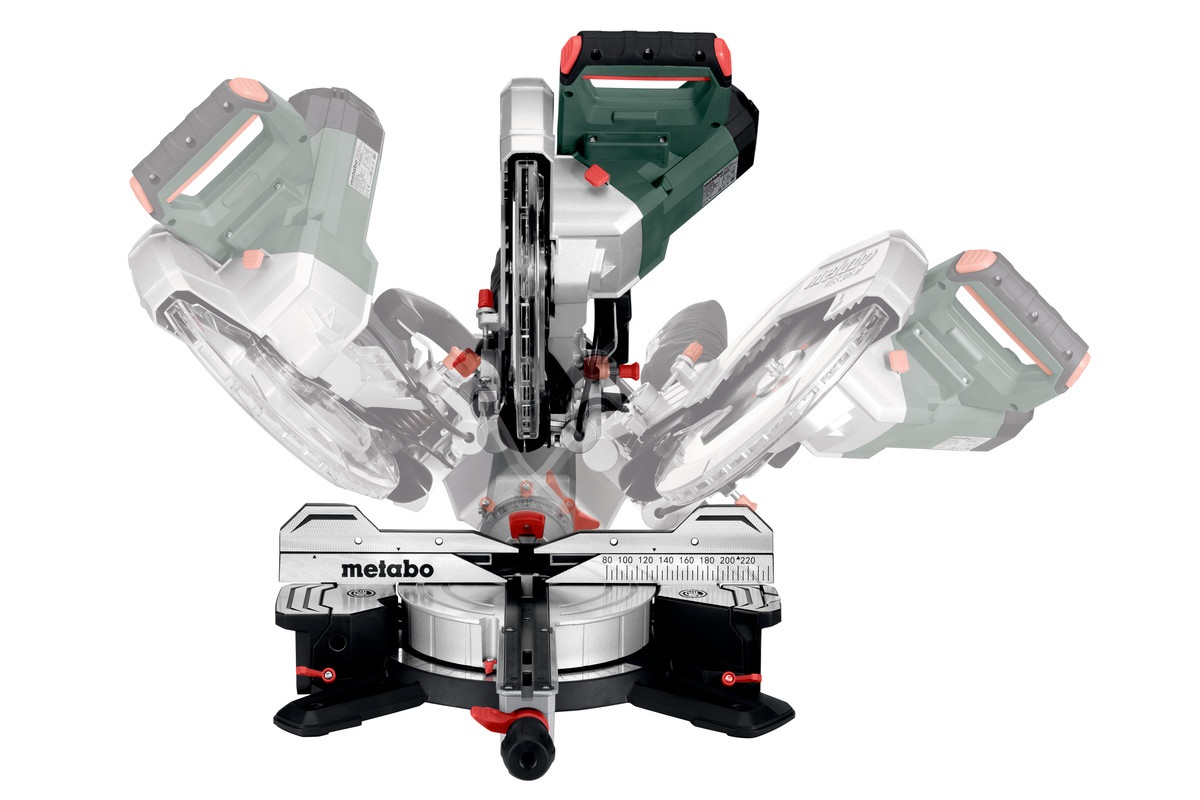 Metabo KGS 305 M - Troncatrice Radiale 2000 W, 3700 Giri/min, Lama da 305 mm, Smussatura Singola, Regolazione Angoli a 50°