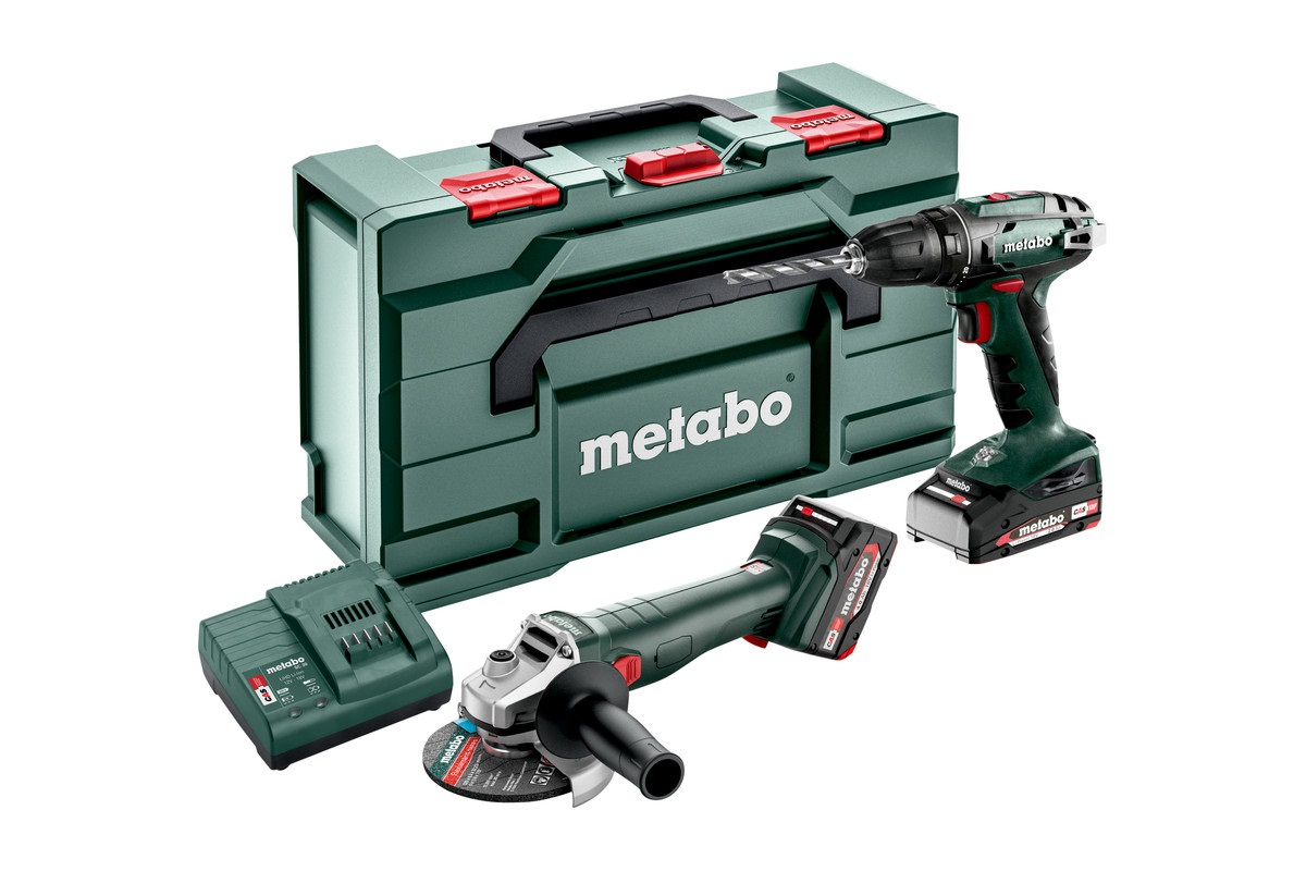 Metabo SET 2.4.3 18 V 1600 Giri/min Nero, Verde, Rosso