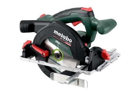 Metabo KS 18 LTX 57 BL - Sega circolare a batteria 18V con motore brushless, diametro lama 16,5 cm, profondità di taglio 5,7 cm, 5000 Giri/min, colori Nero, Verde, Metallico, Rosso