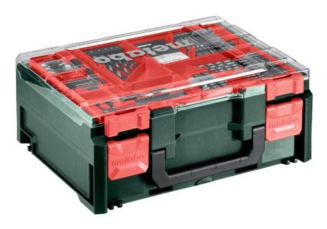 Metabo BS 18 Set Trapano Avvitatore a Batteria con 2 Batterie LiPOWER 18V e Set di Accessori 74 Pezzi