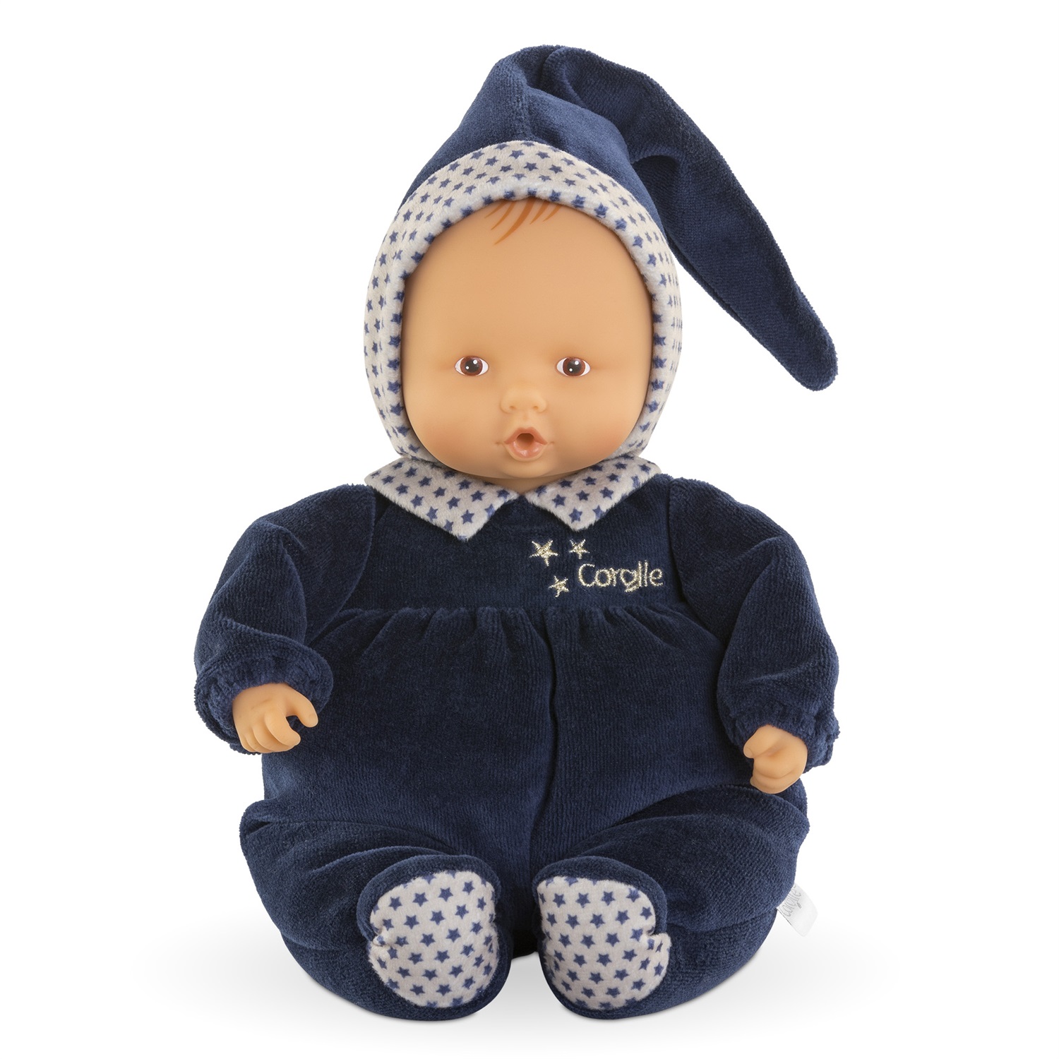 Corolle Mon Doudou Babipouce Blue Starry Dreams - Bambola Peluche 28cm per Neonati