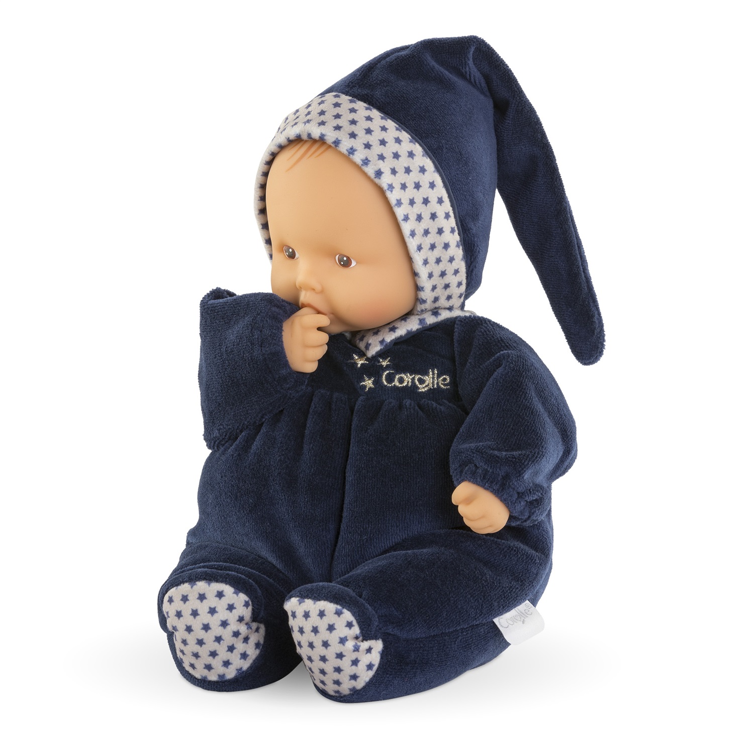 Corolle Mon Doudou Babipouce Blue Starry Dreams - Bambola Peluche 28cm per Neonati