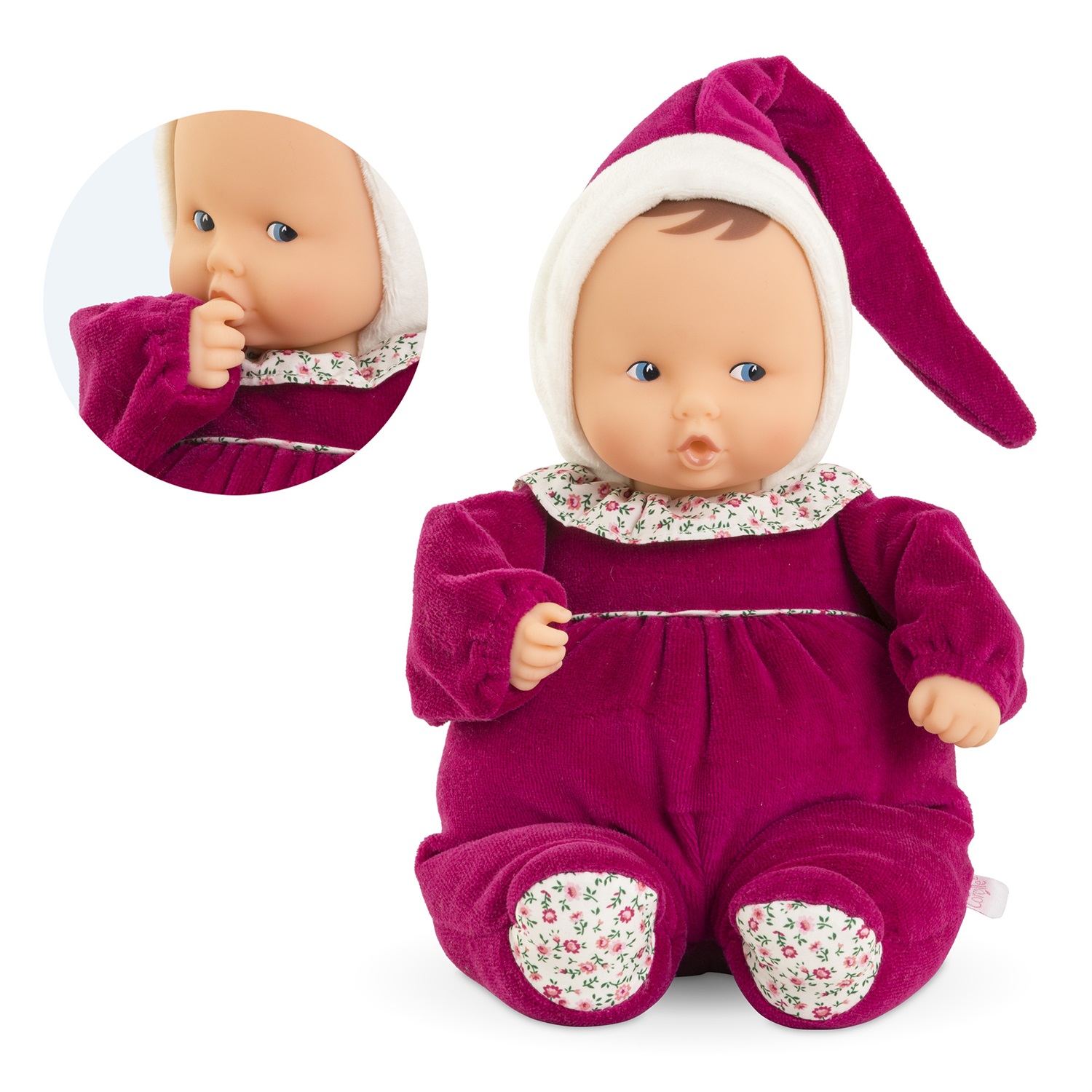 Corolle Babipouce Rosa Grenadina - Doudou Morbido da 28 cm per Neonati
