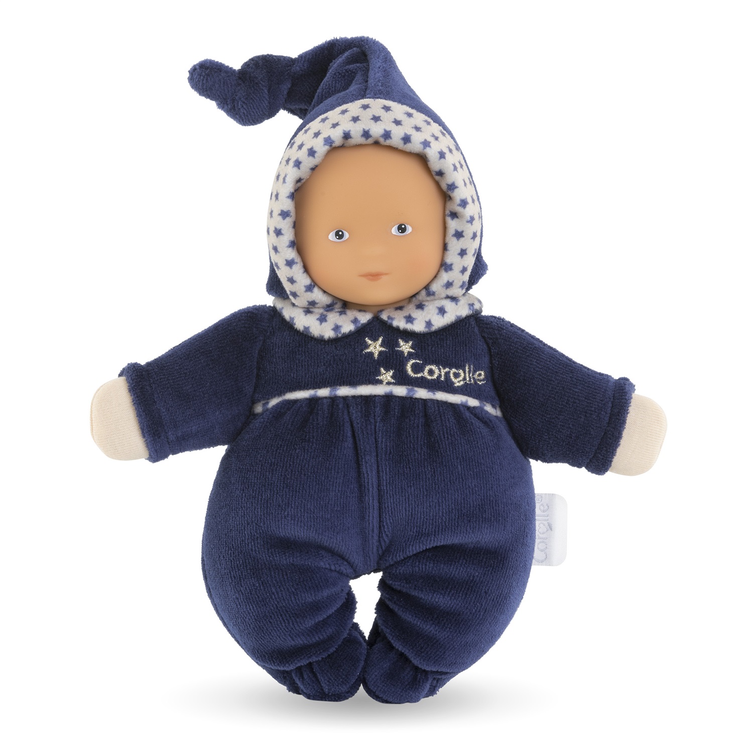 Corolle Mon Doudou Babidoux Blu Marino 20 cm - Morbido e Confortevole per Neonati