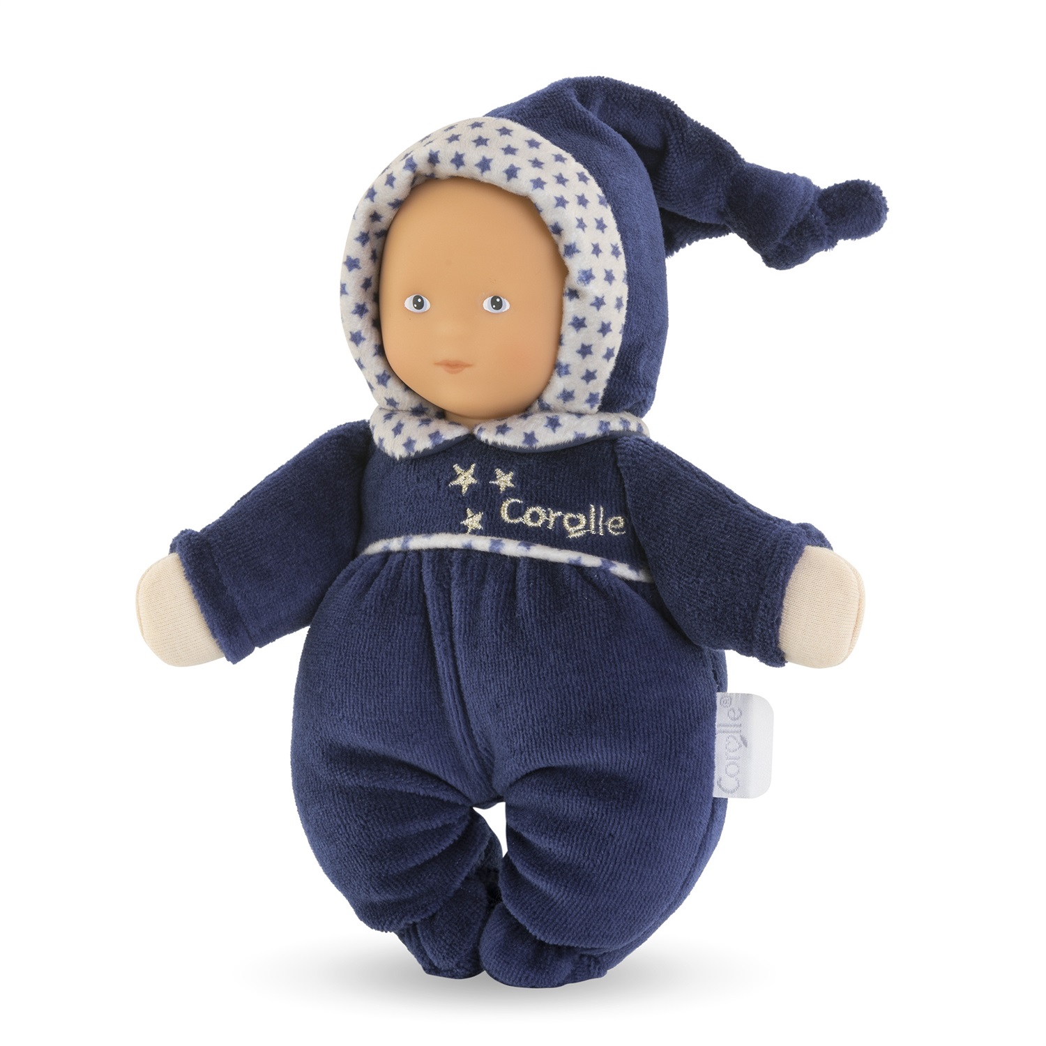 Corolle Mon Doudou Babidoux Blu Marino 20 cm - Morbido e Confortevole per Neonati