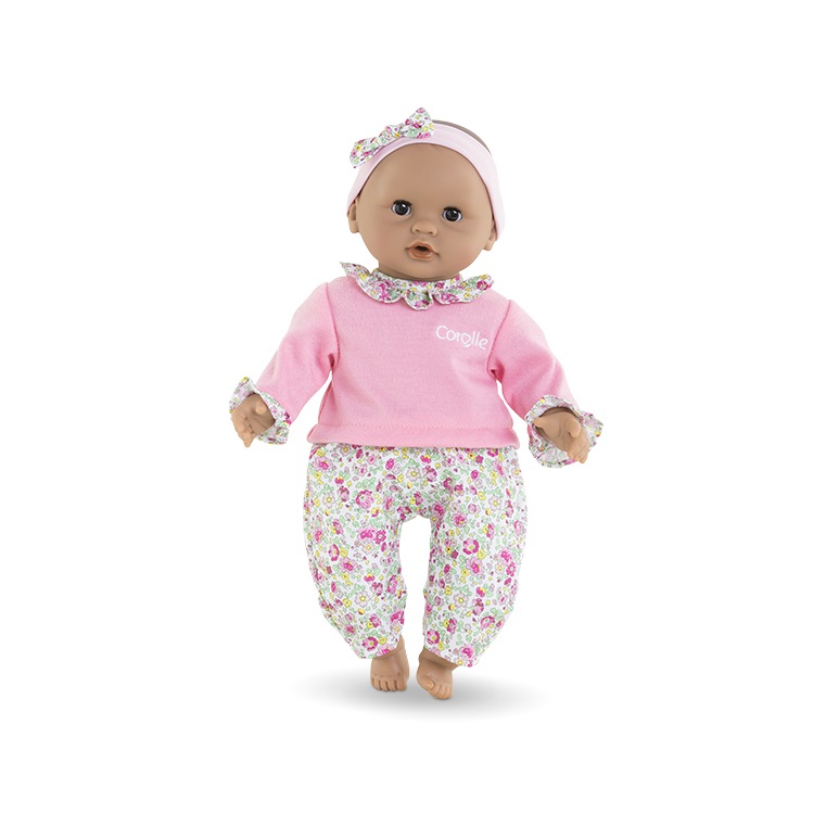 Corolle Calin Maria Bambola Morbida con Occhi Che Chiudono, Fascia Rimovibile, 30 cm - Adatta da 18 Mesi