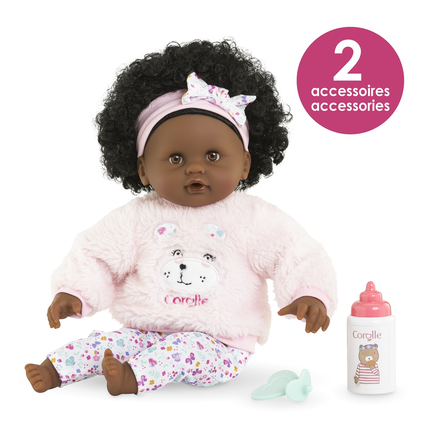 Corolle Baby Calin Caroline - Bambola 30 cm con occhi dormienti, per bambini da 18 mesi