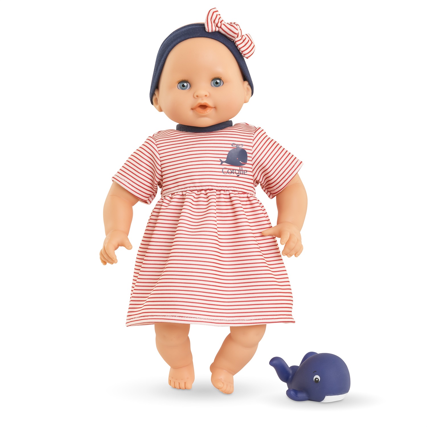 Corolle Mon Premier Poupon Baby Bain Calypso - Bambola da Bagno con Giocattolo Balena, 30 cm, per Bambini da 18 Mesi