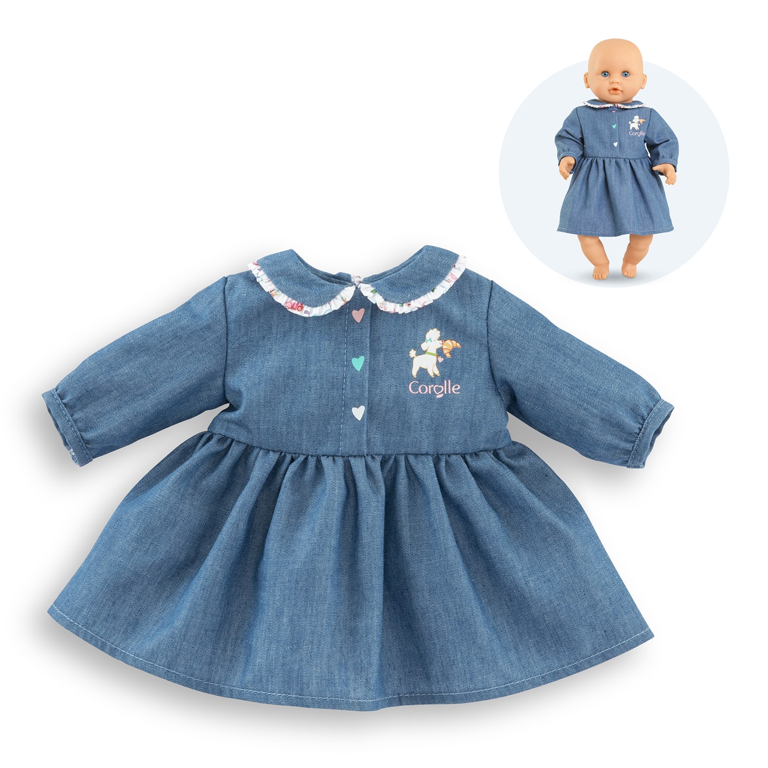 Corolle Abito Un Weekend a Parigi per Poupon 30 cm - Indumento per Bambini da 18 Mesi