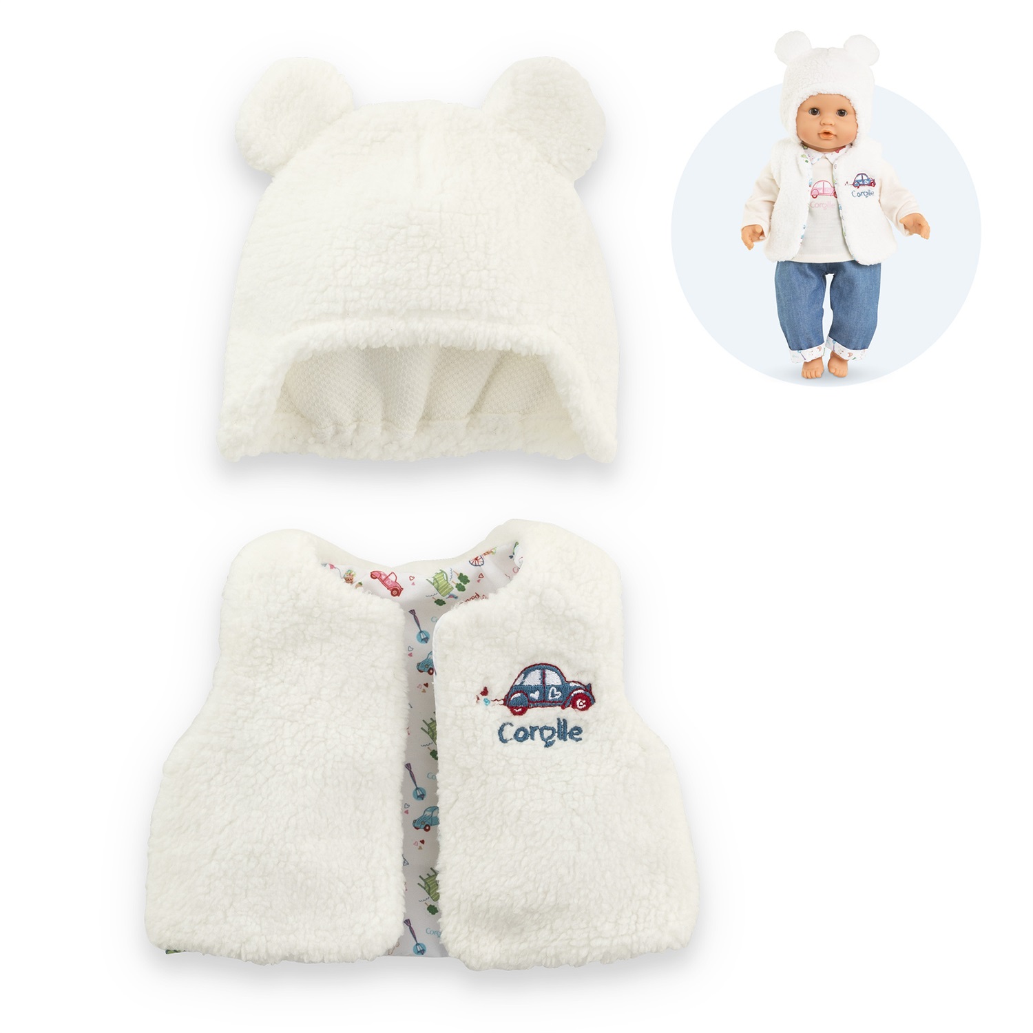 Corolle Completino Invernale 30 cm per Poupon - Collezione Insieme Inverno, un Weekend a Parigi