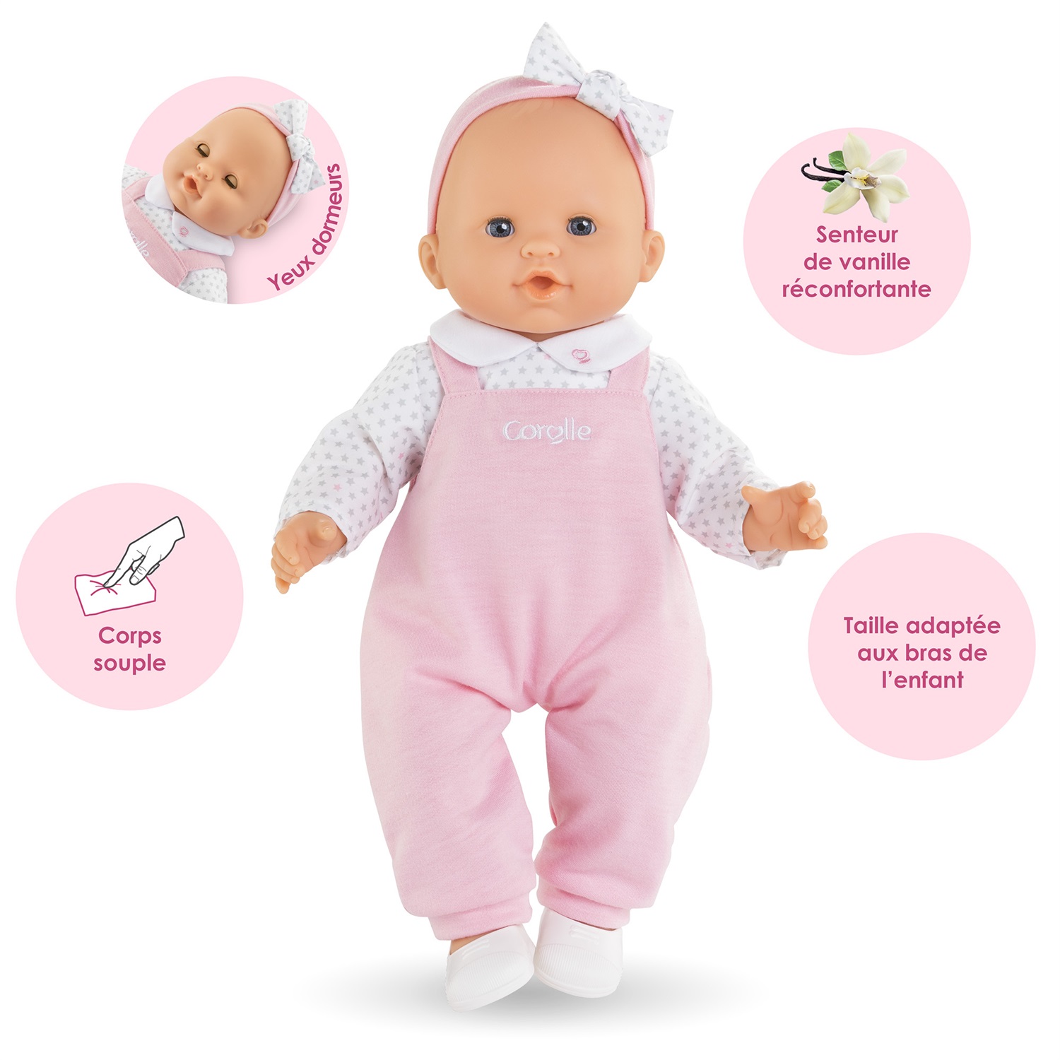 Corolle Lise Bambola Poupon Realista 36 cm con Occhi Dormienti - Adatta da 2 Anni