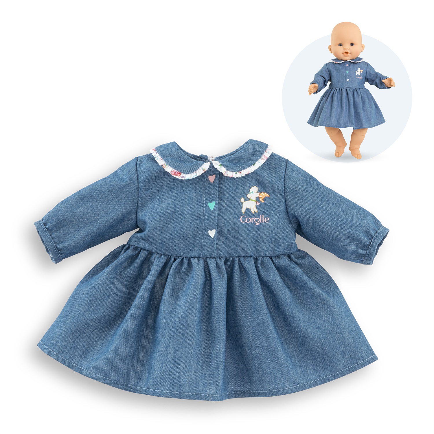 Corolle Abito Un Weekend a Parigi per Poupée 36 cm - Indumento per Bambole da 2 Anni