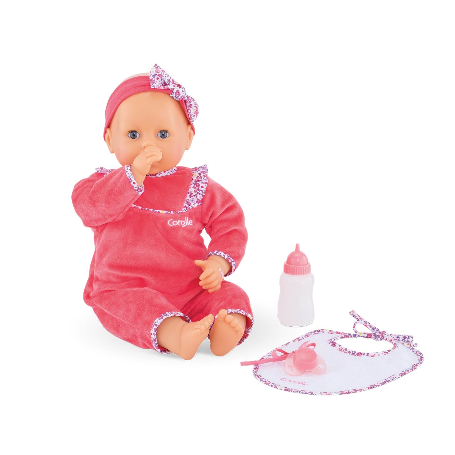Corolle Lila Chérie Bambola Morbida con Suono, Occhi che Dormono e Profumo di Vaniglia - Altezza 42 cm
