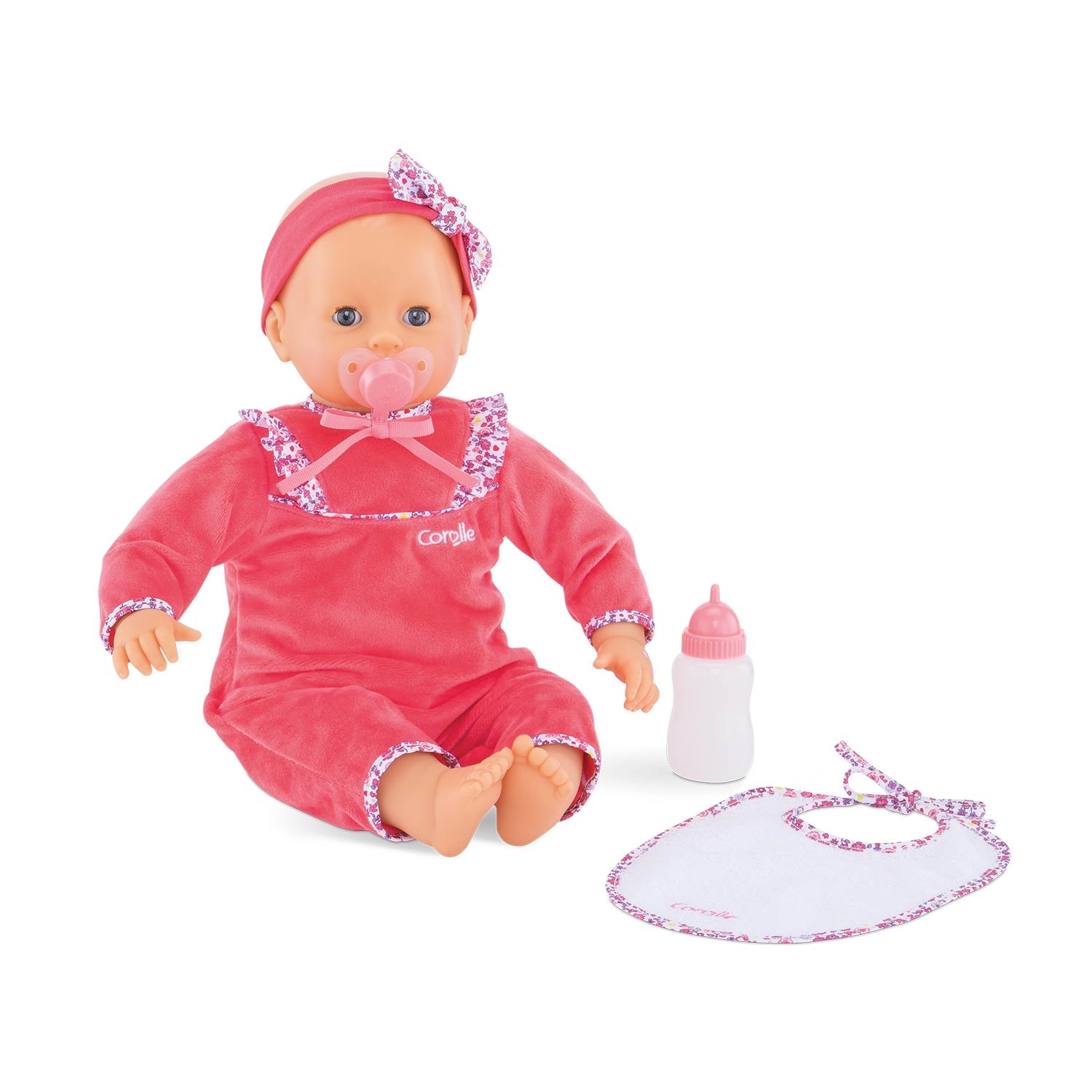 Corolle Lila Chérie Bambola Morbida con Suono, Occhi che Dormono e Profumo di Vaniglia - Altezza 42 cm