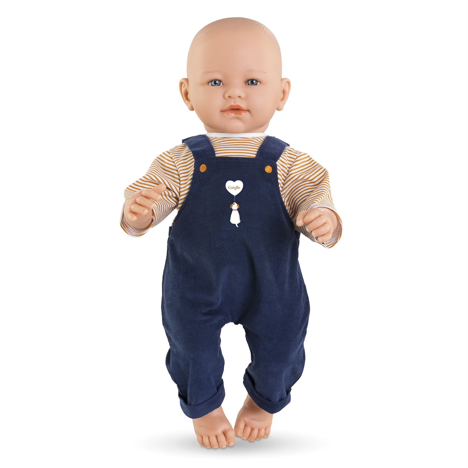 Corolle - T-Shirt e Salopette Blu Marino per Poupon 42 cm, adatto dai 2 anni