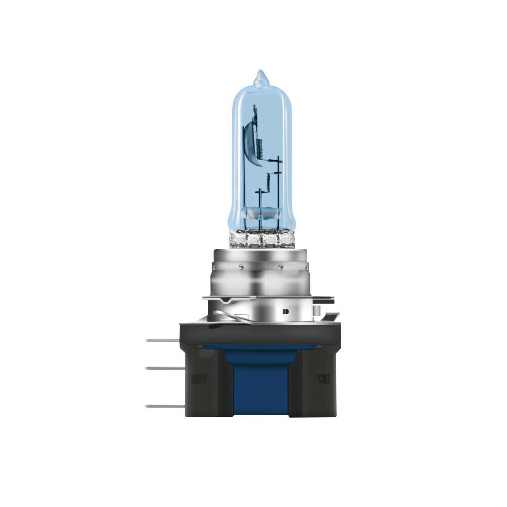 OSRAM H15 Cool Blue Intense - Lampadina alogena 12V 55/15W, fino a 3700K, 20% luminosa, look LED, 1 pezzo
