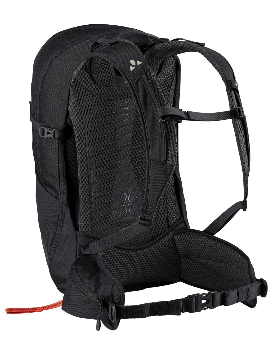VAUDE Wizard 24 4 Zaino da Escursionismo Nero (28 l) con Sistema di Sospensione Aeroflex e Parapioggia