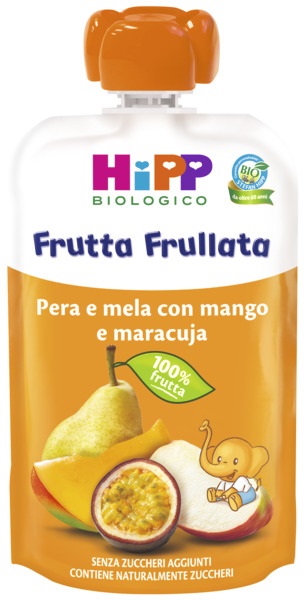 HiPP Frutta Frullata Pera e mela con mango e maracuja 90g