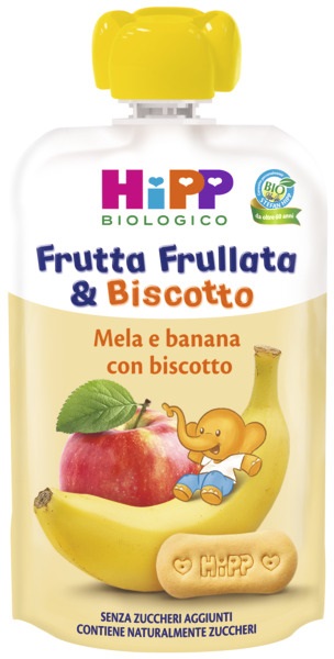 HiPP Frutta Frullata Mela e banana con biscotto 90g