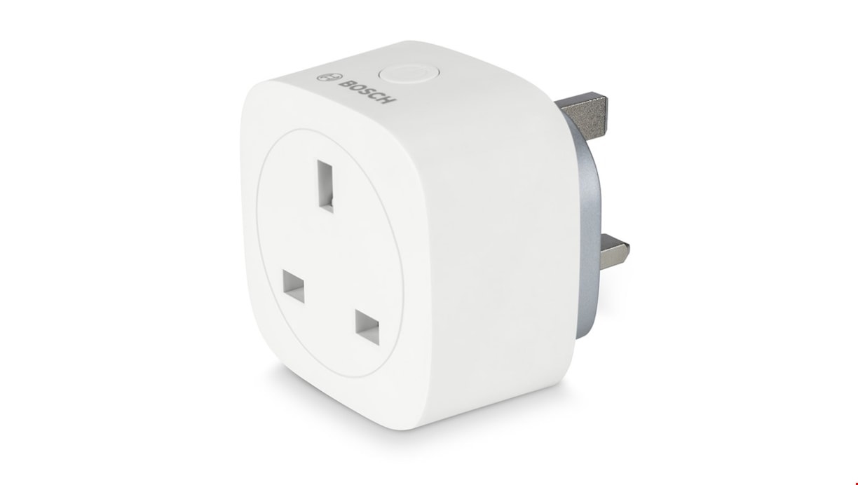 Bosch Smart Home Presa Intelligente WLAN 2990 W - Design Compatto, Controllo tramite App, Compatibile con Alexa e Google Home