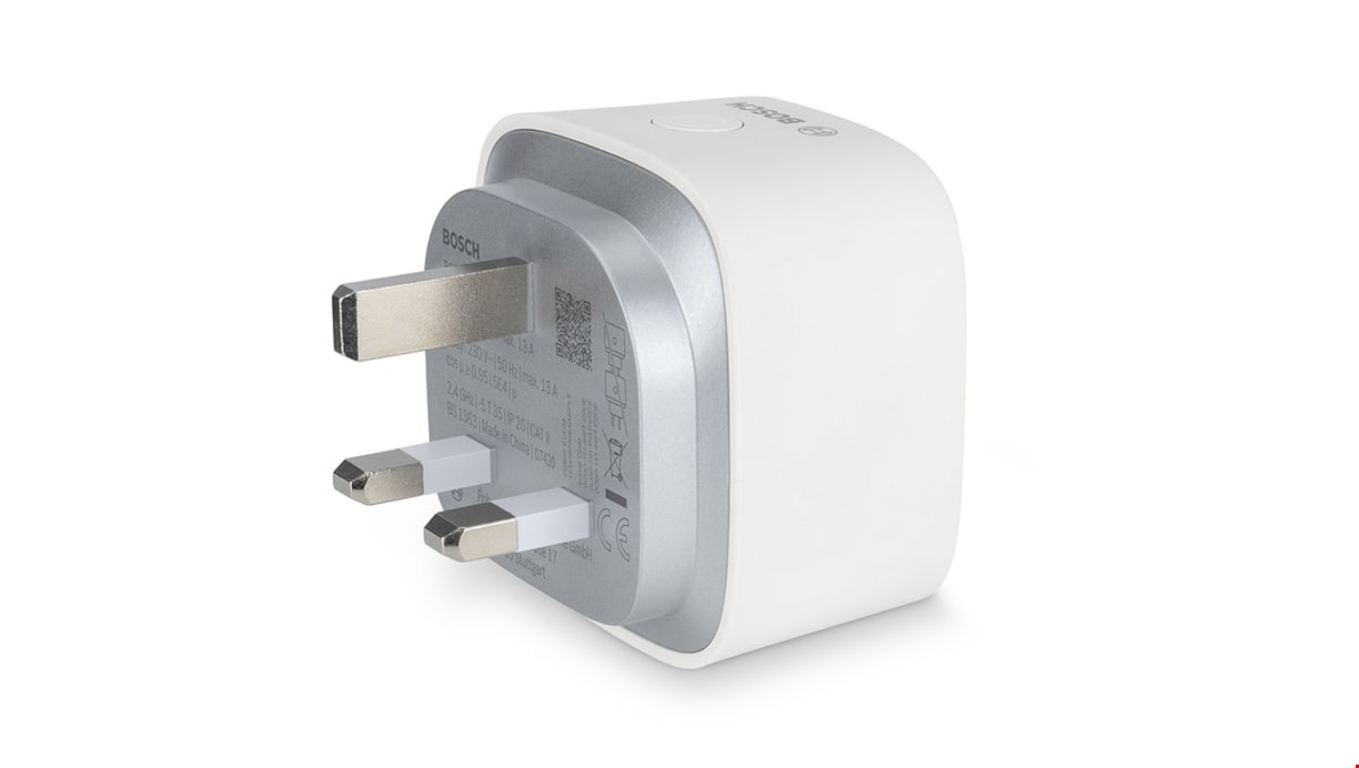 Bosch Smart Home Presa Intelligente WLAN 2990 W - Design Compatto, Controllo tramite App, Compatibile con Alexa e Google Home