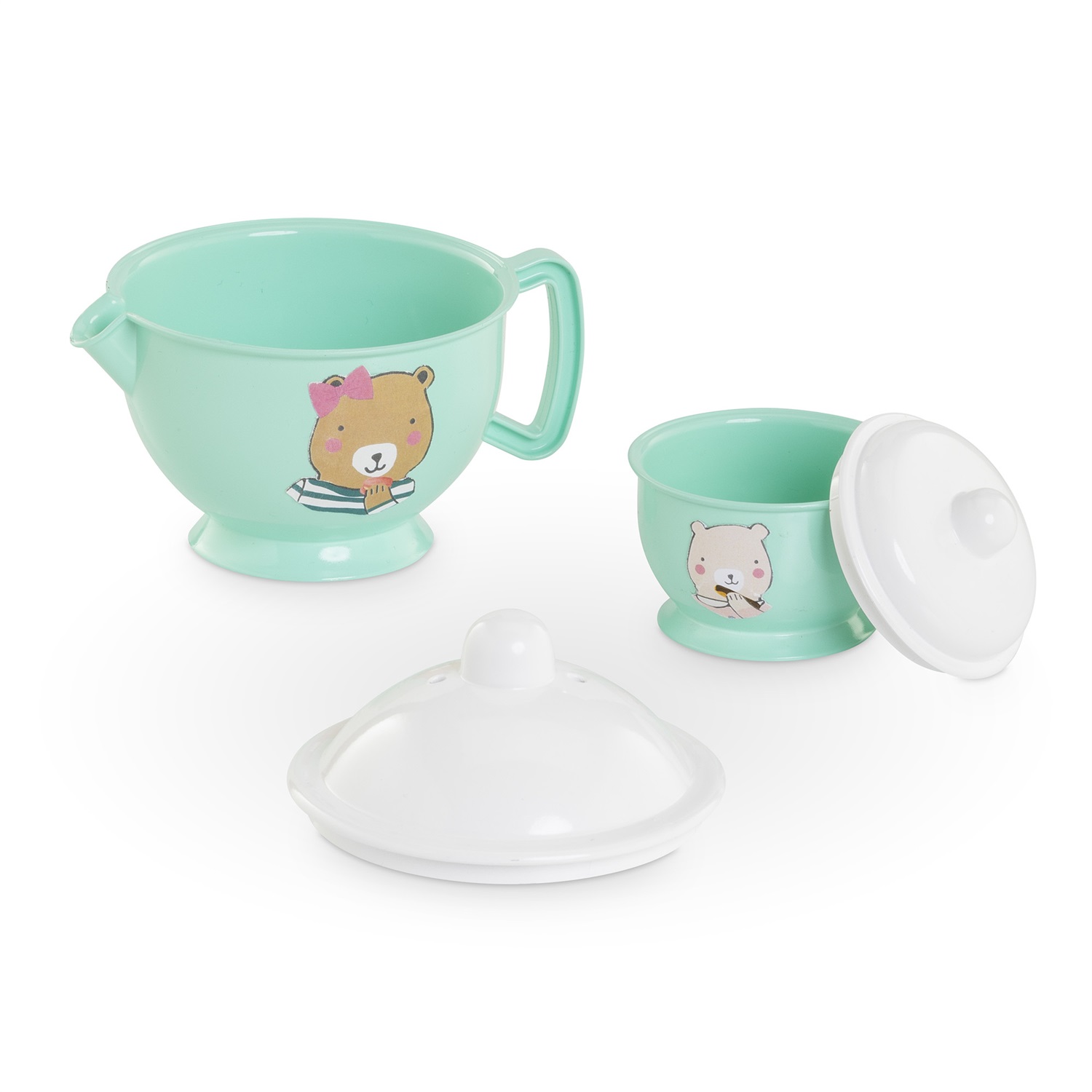 Corolle - Set da Tè e Snack per Bambole con 30 Accessori Colorati e Floreali, da 18 Mesi