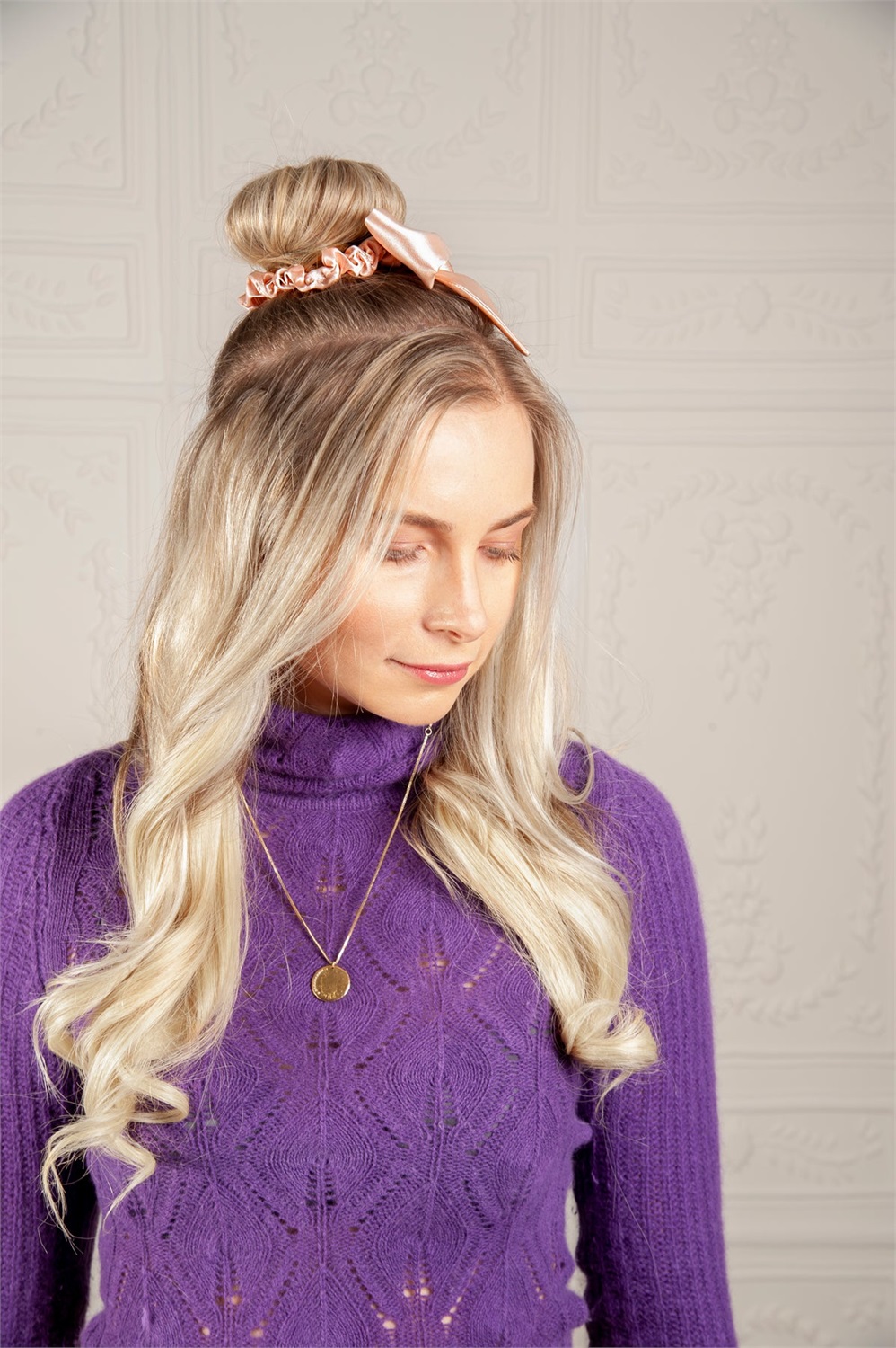 INVISIBOBBLE Sprunchie Slim Ballerina Bow - Elastico per capelli con effetto raso e tecnologia a spirale integrata