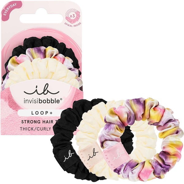 invisibobble Loop Be Strong - Elastico a Spirale per Capelli, 3 Pezzi con Tenuta Extra Forte