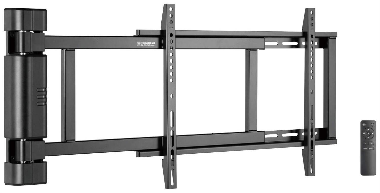 SpeaKa Professional SP-TVM-701 Supporto a Parete Pieghevole per TV 81,3 cm (32) - 190,5 cm (75) con Telecomando, Orientabile fino a 170 gradi