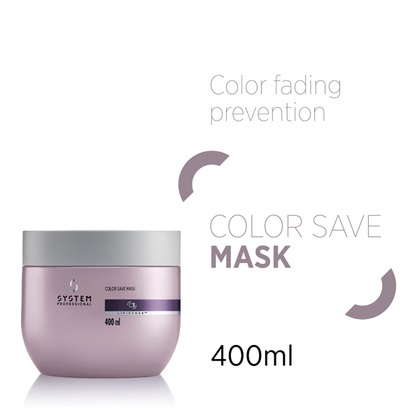 System Professional Color Save Mask C3 - Maschera Nutriente Protettiva per Capelli Colorati 400 ml