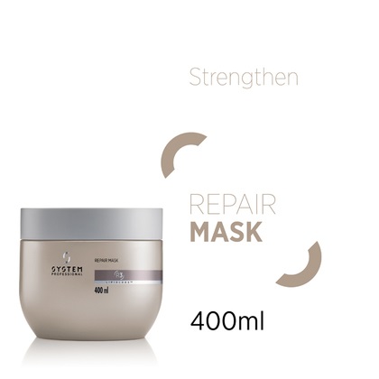 System Professional Repair Mask 400ml - Maschera Riparatrice Intensiva per Capelli Danneggiati con Tecnologia LipidCode e FibraBuild