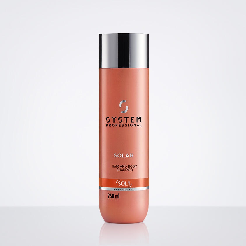 System Professional Solar Hair & Body Shampoo 250 ml - Shampoo e Bagnoschiuma 2 in 1 per Reidratazione Estiva