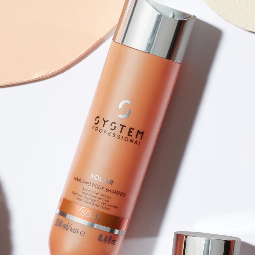System Professional Solar Hair & Body Shampoo 250 ml - Shampoo e Bagnoschiuma 2 in 1 per Reidratazione Estiva